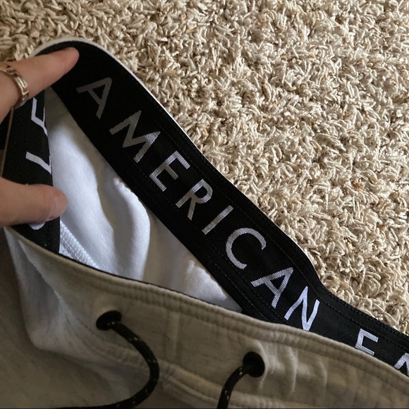American eagle white tie sweatpants - Picture 5 of 7